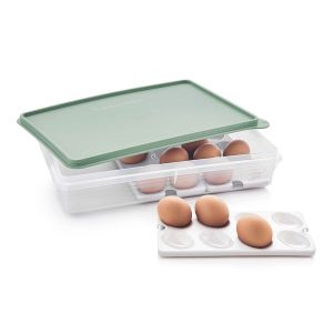 Tupperware® Snack-Stor® Large Storage Container with 3 Egg Tray Insert