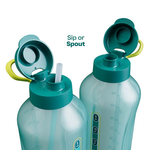 Tupperware® AquaVibe® Water Bottle | 67 oz. / 2 L (Green) - Image 7