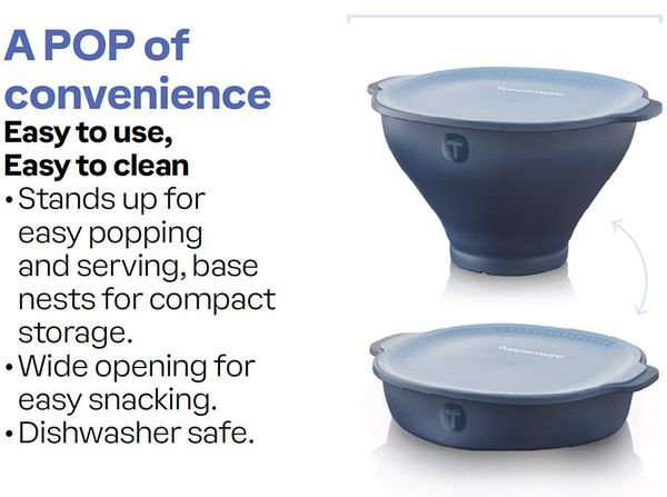 Tupperware® WOW Pop Microwave Popcorn Maker - Image 6